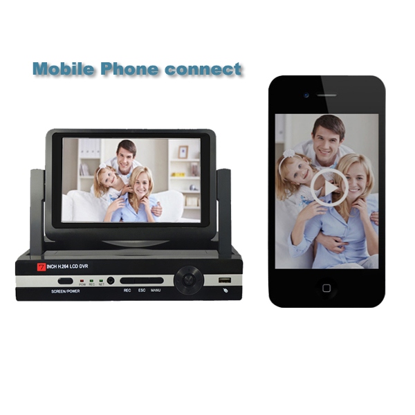 4ch 7inch AHD DVR