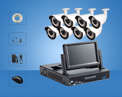 nvr 8ch with 7inch LCD